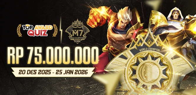 TOP AWARD M7 WORLD CHAMPHION MOBIL LEGEND 2026